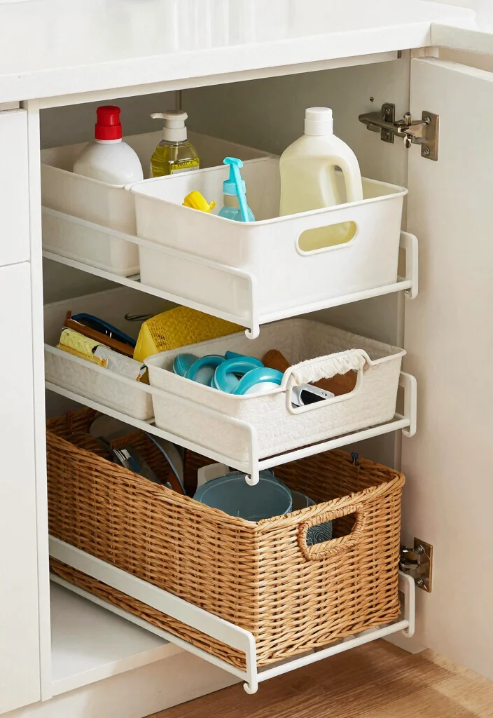 17 Clever Kitchen Storage Ideas Cabinets That Maximize Space 6 17 Clever Kitchen Storage Ideas Cabinets That Maximize Space - 6. Under-Sink Organizers 1