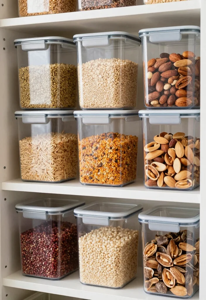 17 Clever Kitchen Storage Ideas Cabinets That Maximize Space 9 17 Clever Kitchen Storage Ideas Cabinets That Maximize Space - 9. Clear Storage Containers 1