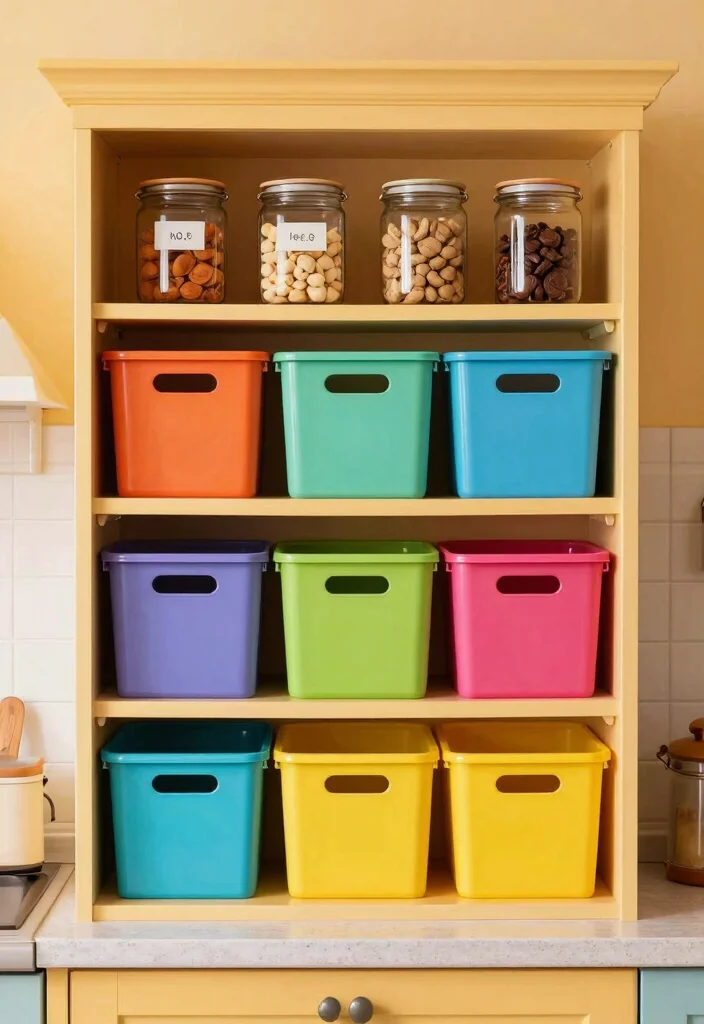 17 Kitchen Cupboard Organization 2026 Trending Ideas That Reduce Clutter - 11. Color-Coded Storage 1