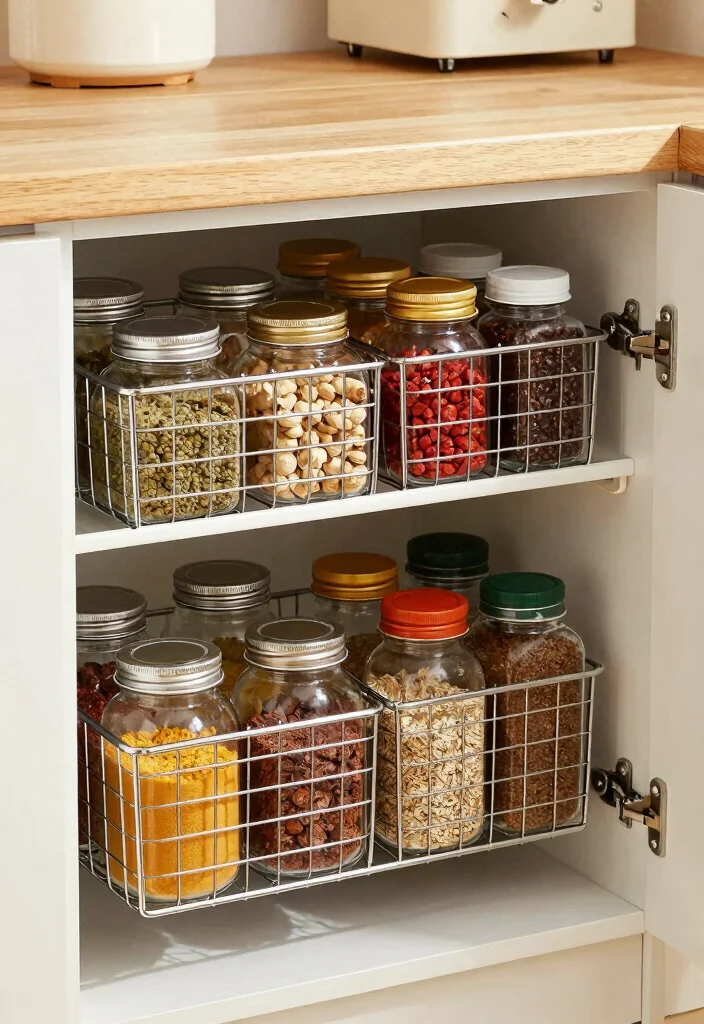 17 Kitchen Cupboard Organization 2026 Trending Ideas That Reduce Clutter - 5. Under-Shelf Baskets 1