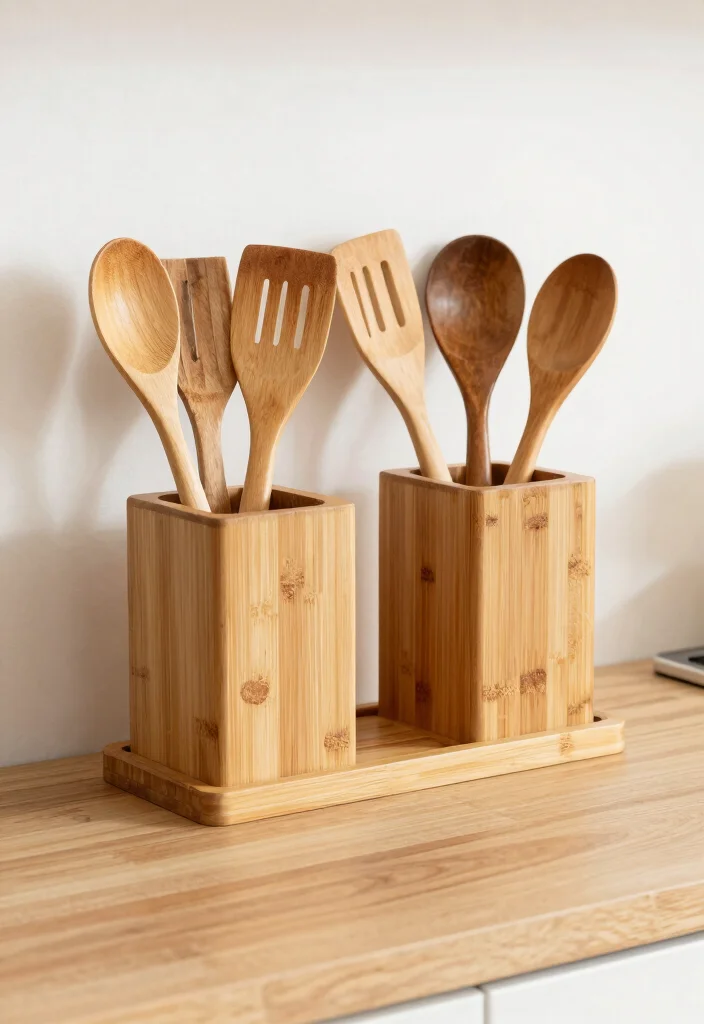 17 Kitchen Cupboard Organization 2026 Trending Ideas That Reduce Clutter - 8. Eco-Conscious Utensil Holders 1