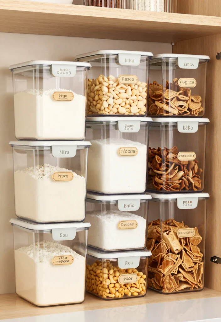 17 Kitchen Cupboard Organization 2026 Trending Ideas That Reduce Clutter - 9. Clear Storage Containers 1