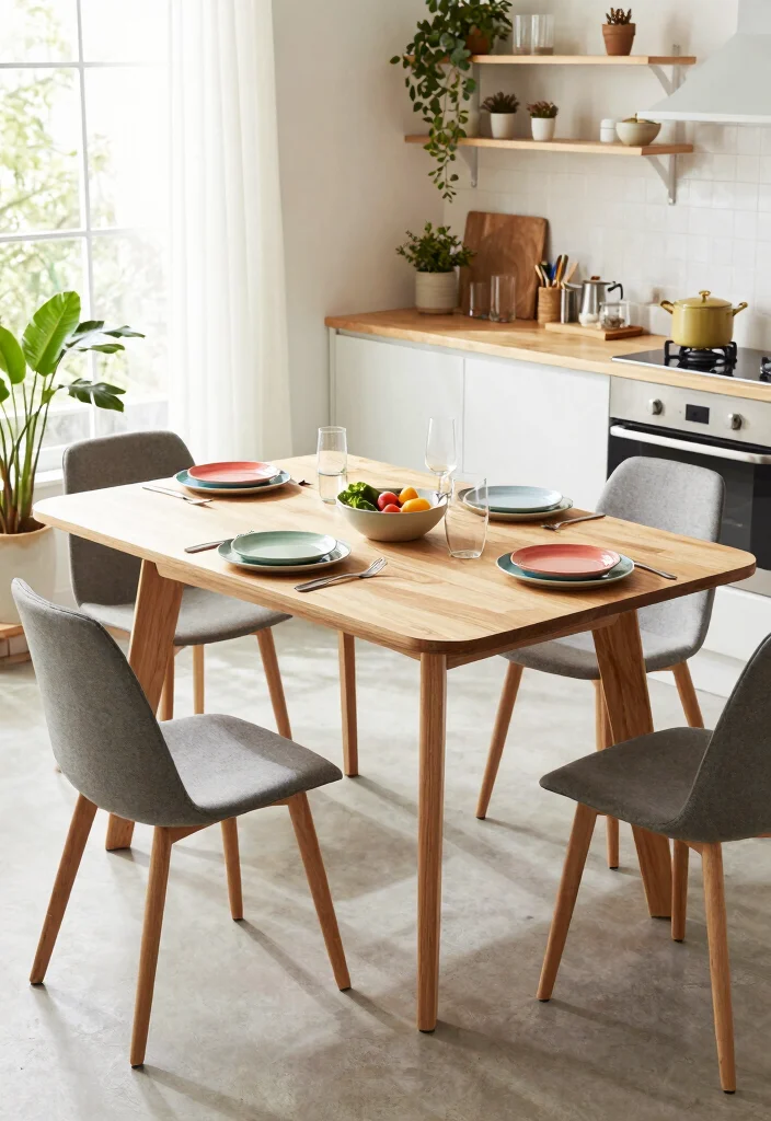 17 Kitchen Table for Small Spaces Ideas That Fit Perfectly - 14. Modular Tables for Adaptive Spaces 1