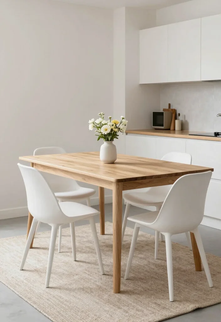 17 Kitchen Table for Small Spaces Ideas That Fit Perfectly - 15. Scandinavian Style Tables 1