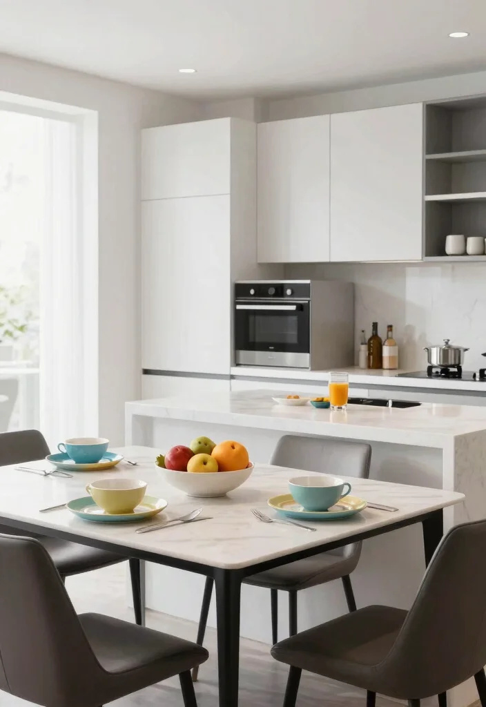 17 Kitchen Table for Small Spaces Ideas That Fit Perfectly - 8. Integrated Kitchen Tables 1