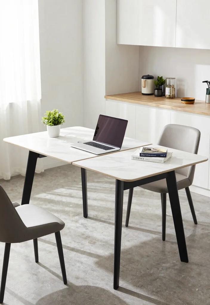 17 Kitchen Table for Small Spaces Ideas That Fit Perfectly - 9. Multi-Function Tables 1