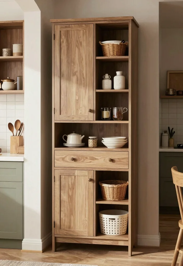 17 Kitchen Tall Cabinet Ideas With Extra Storage Power - 12. Customized Tall Cabinets for Personal Touch 1