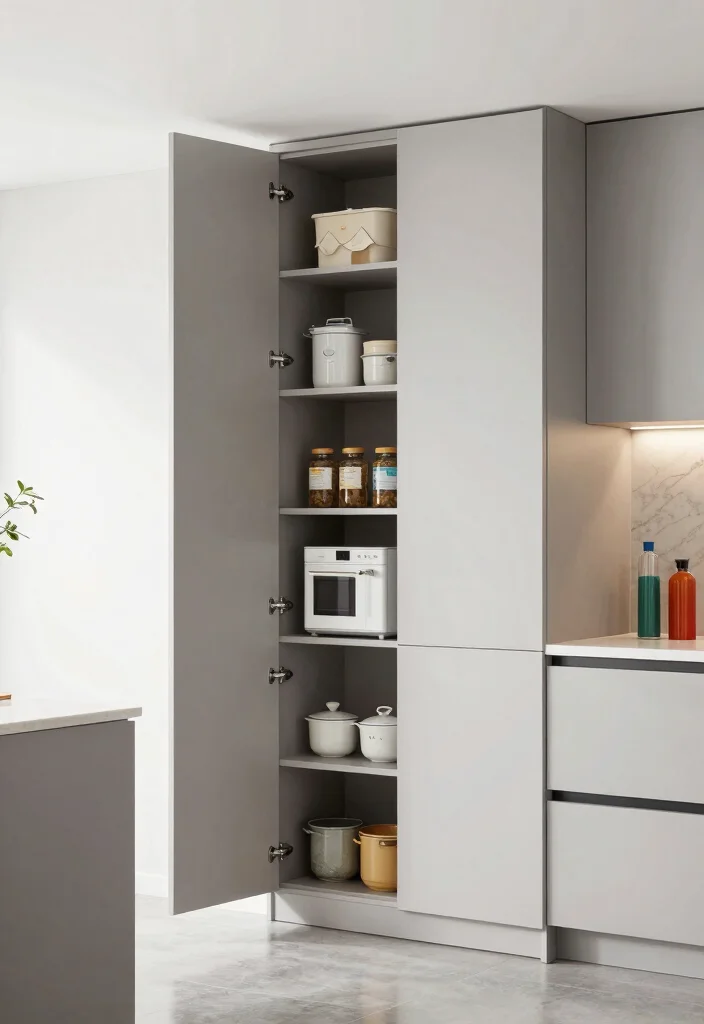 17 Kitchen Tall Cabinet Ideas With Extra Storage Power - 3. Built-In Tall Cabinets for a Seamless Look 1