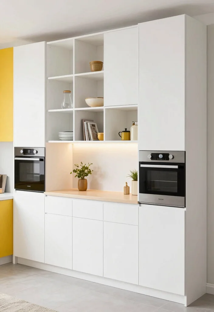 17 Kitchen Tall Cabinet Ideas With Extra Storage Power - 6. Modular Tall Cabinets for Flexible Storage 1