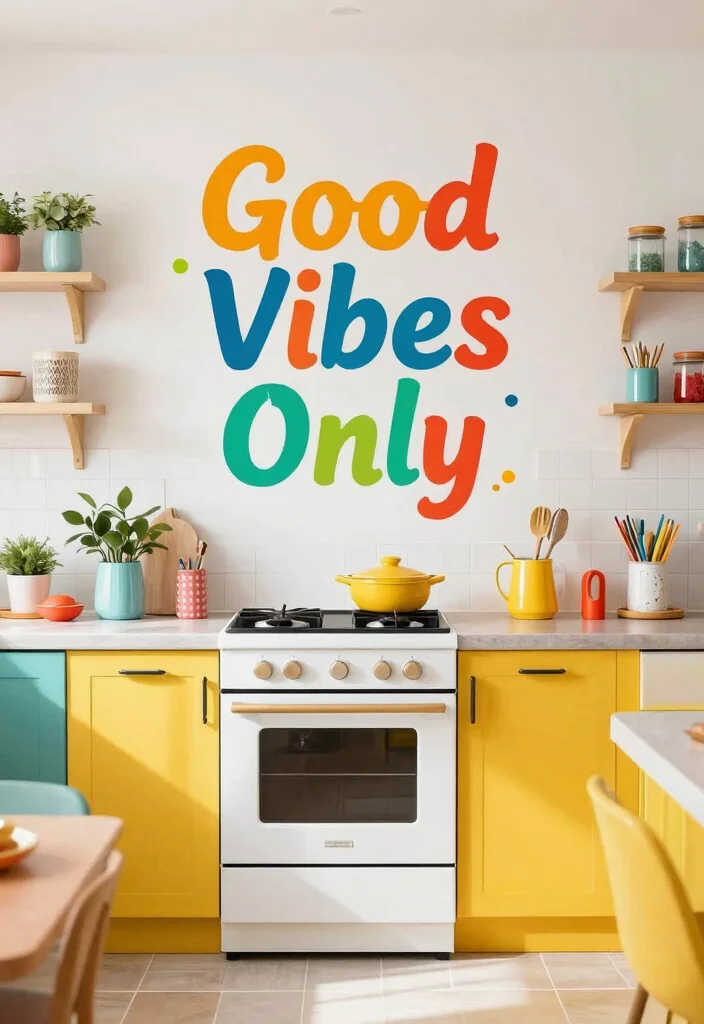 17 Kitchen Wall Quotes Ideas That Inspire Daily 10 17 Kitchen Wall Quotes Ideas That Inspire Daily - 10. 'Good Vibes Only' 1