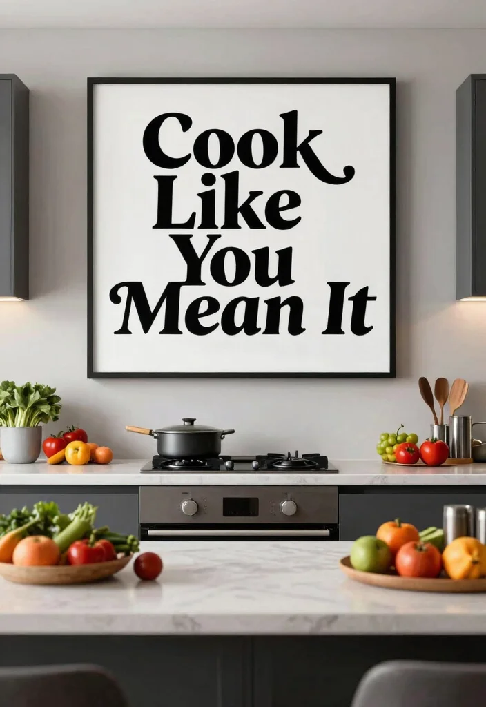 17 Kitchen Wall Quotes Ideas That Inspire Daily 13 17 Kitchen Wall Quotes Ideas That Inspire Daily - 13. 'Cook Like You Mean It' 1