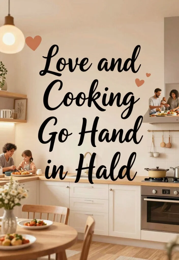 17 Kitchen Wall Quotes Ideas That Inspire Daily 14 17 Kitchen Wall Quotes Ideas That Inspire Daily - 14. 'Love and Cooking Go Hand in Hand' 1