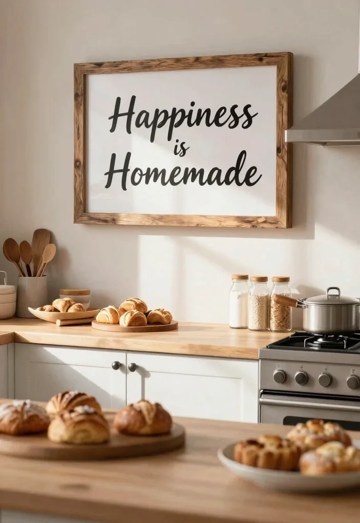17 Kitchen Wall Quotes Ideas That Inspire Daily 16 17 Kitchen Wall Quotes Ideas That Inspire Daily - 16. 'Happiness is Homemade' 1