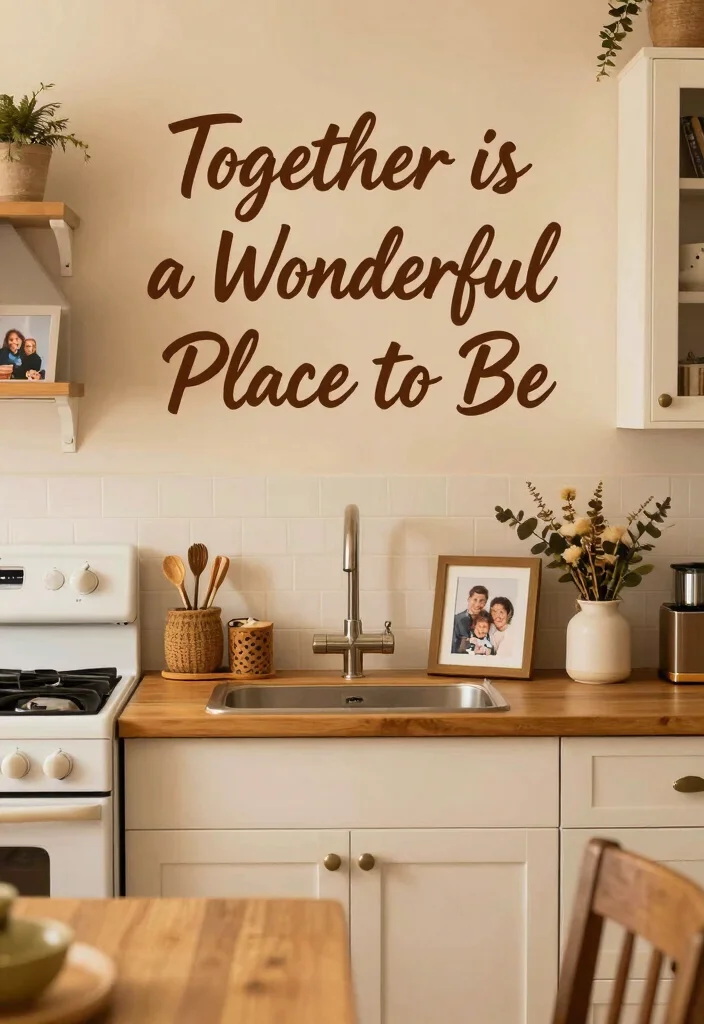 17 Kitchen Wall Quotes Ideas That Inspire Daily 17 17 Kitchen Wall Quotes Ideas That Inspire Daily - 17. 'Together is a Wonderful Place to Be' 1