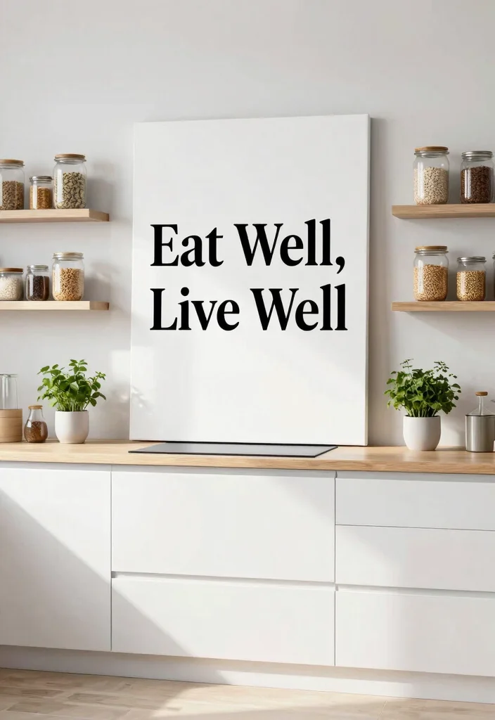 17 Kitchen Wall Quotes Ideas That Inspire Daily 3 17 Kitchen Wall Quotes Ideas That Inspire Daily - 3. 'Eat Well, Live Well' 1