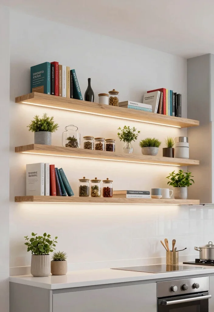 17 Kitchen Wall Storage Ideas That Save Space Smartly 1 17 Kitchen Wall Storage Ideas That Save Space Smartly - 1. Floating Shelves for a Sleek Look 1