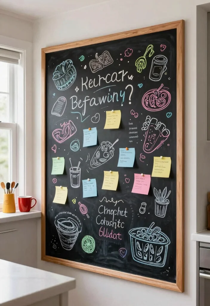 17 Kitchen Wall Storage Ideas That Save Space Smartly 13 17 Kitchen Wall Storage Ideas That Save Space Smartly - 13. Chalkboard Wall for Notes and Recipes 1