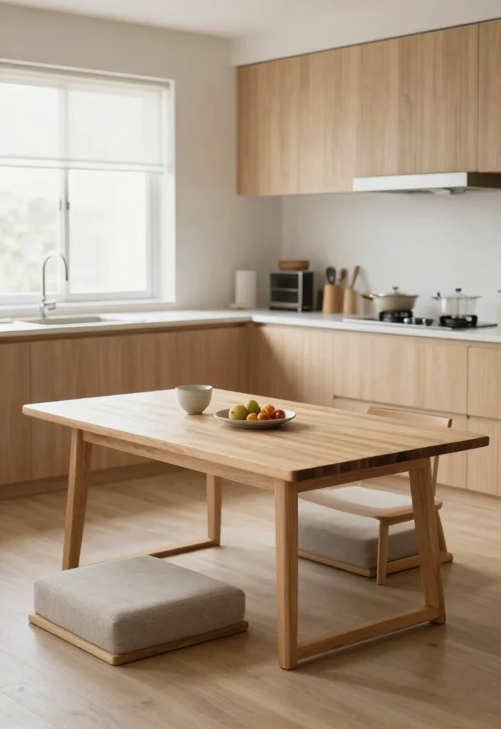 17 Kitchen With Breakfast Table Ideas That Feel Inviting 16 17 Kitchen With Breakfast Table Ideas That Feel Inviting - 16. Minimalist Japanese Influence 1