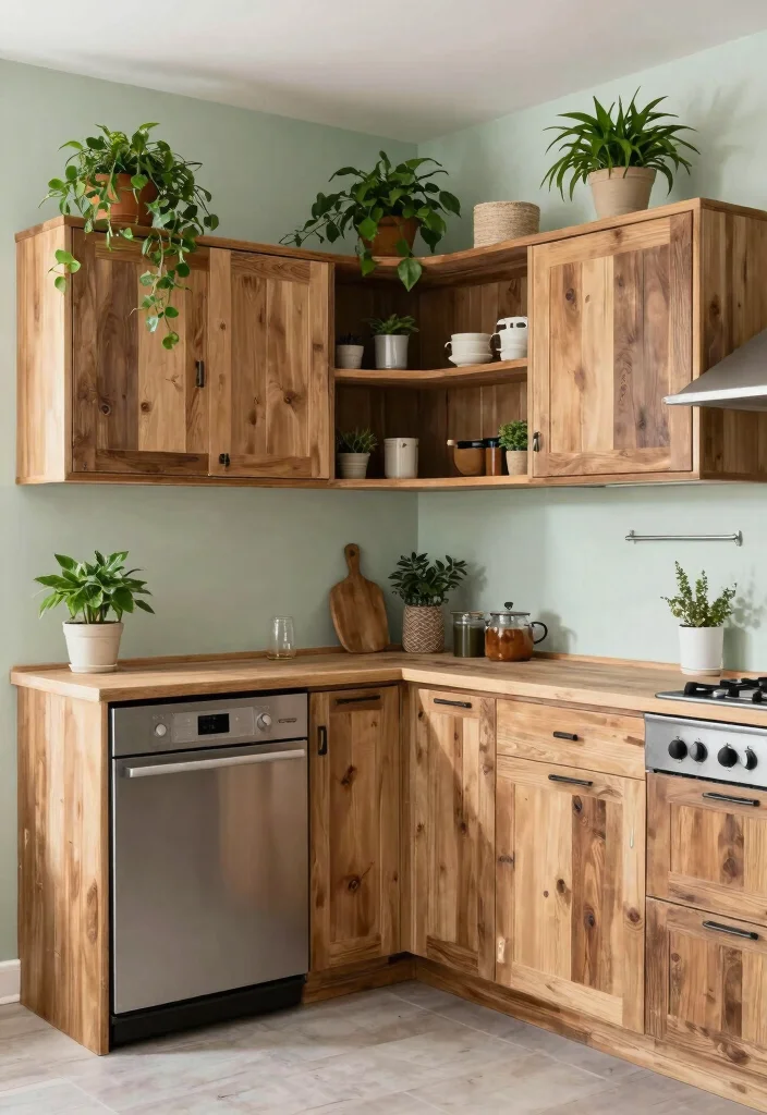 17 Kitchen on One Wall Ideas With Compact Design 10 17 Kitchen on One Wall Ideas With Compact Design - 10. Eco-Friendly Design 1
