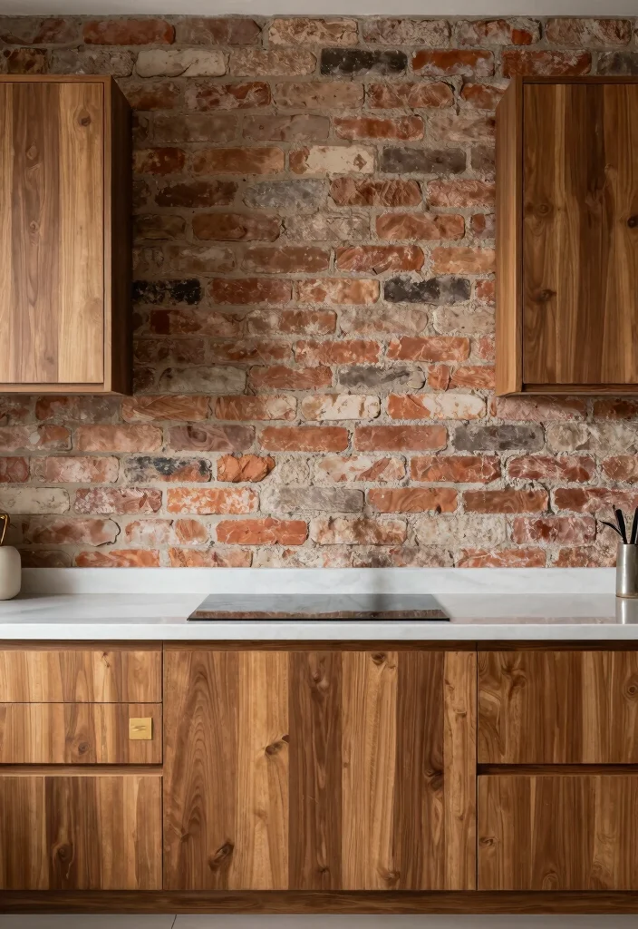 17 Kitchen on One Wall Ideas With Compact Design 13 17 Kitchen on One Wall Ideas With Compact Design - 13. Textured Finishes 1