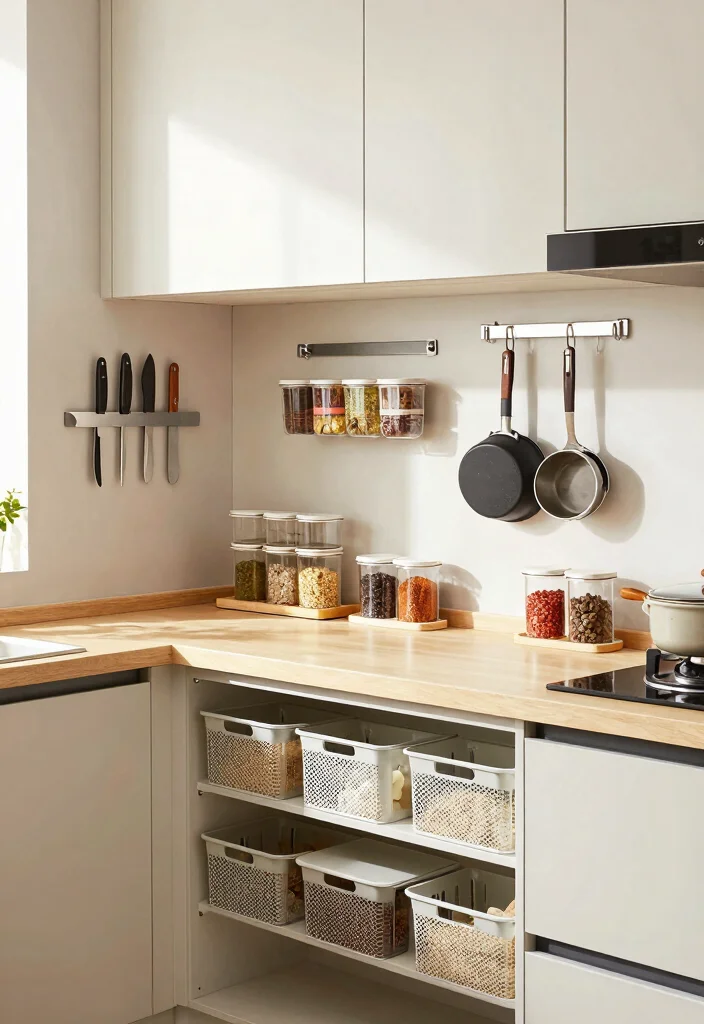 17 Kitchen on One Wall Ideas With Compact Design 5 17 Kitchen on One Wall Ideas With Compact Design - 5. Smart Storage Solutions 1