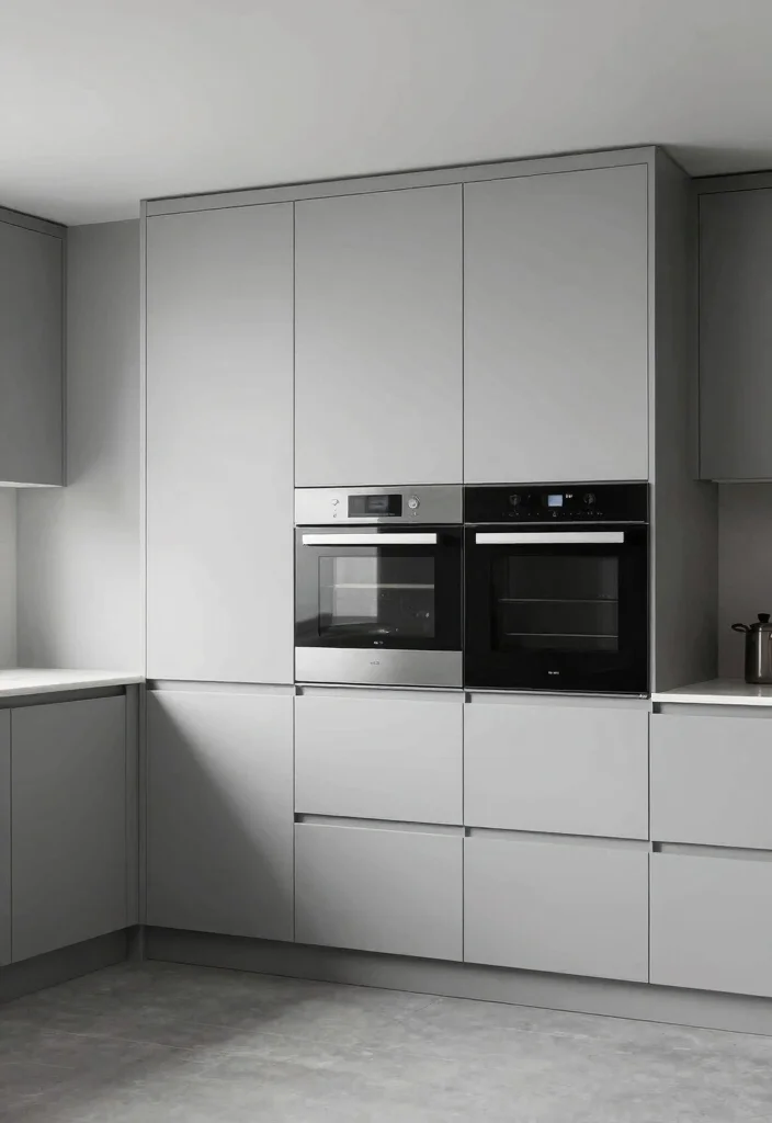 17 Kitchen on One Wall Ideas With Compact Design 7 17 Kitchen on One Wall Ideas With Compact Design - 7. Integrated Appliances 1