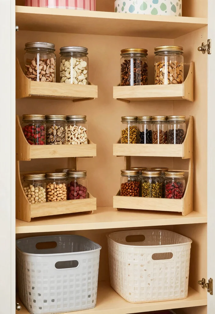 17 Pantry Cabinets in Kitchen Ideas With Smart Storage 17 17 Pantry Cabinets in Kitchen Ideas With Smart Storage - 17. Trendy Pantry Cabinet Accessories 1