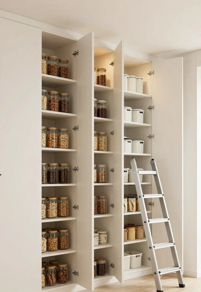 17 Pantry Cabinets in Kitchen Ideas With Smart Storage 4 17 Pantry Cabinets in Kitchen Ideas With Smart Storage - 4. Vertical Storage Solutions 1