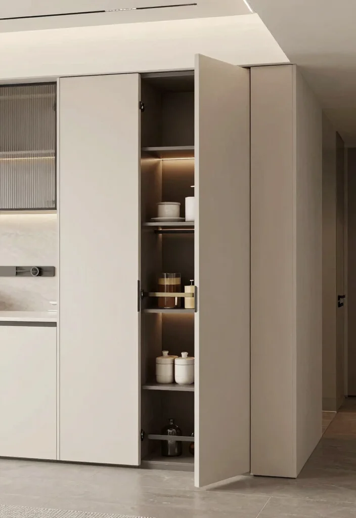 17 Pantry Cabinets in Kitchen Ideas With Smart Storage 8 17 Pantry Cabinets in Kitchen Ideas With Smart Storage - 8. Hidden Cabinet Pantries 1