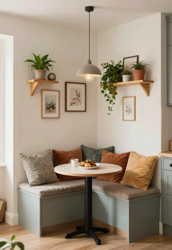 17 Single Wall Kitchen Ideas With Sleek Efficiency 10 17 Single Wall Kitchen Ideas With Sleek Efficiency - 10. Cozy Nooks 1