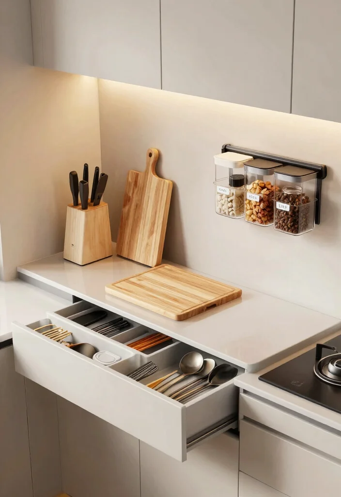 17 Single Wall Kitchen Ideas With Sleek Efficiency 12 17 Single Wall Kitchen Ideas With Sleek Efficiency - 12. Streamlined Workspaces 1