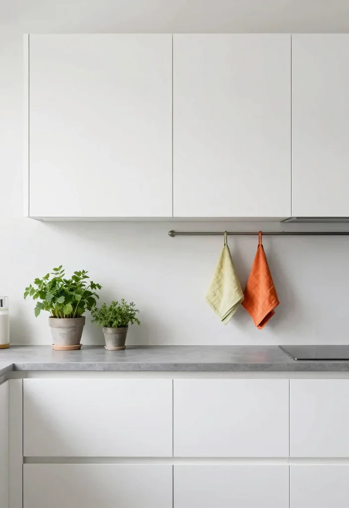 17 Single Wall Kitchen Ideas With Sleek Efficiency 5 17 Single Wall Kitchen Ideas With Sleek Efficiency - 5. Minimalist Color Schemes 1