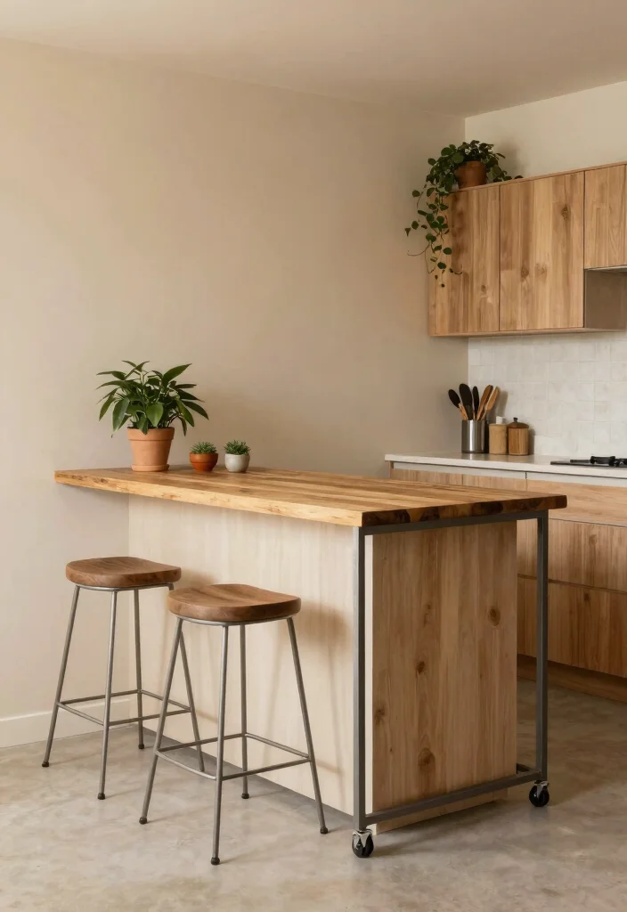 17 Single Wall Kitchen Ideas With Sleek Efficiency 6 17 Single Wall Kitchen Ideas With Sleek Efficiency - 6. Versatile Kitchen Islands 1