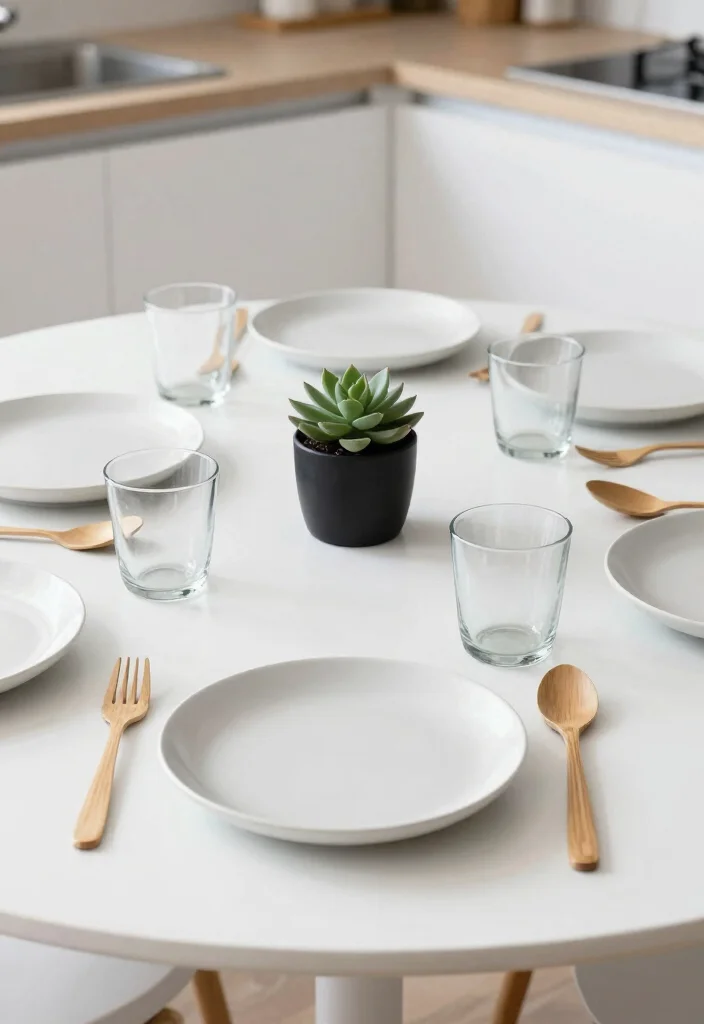 18 Breakfast Table Ideas Kitchen Spaces Will Love - 2. Minimalist Elegance 1