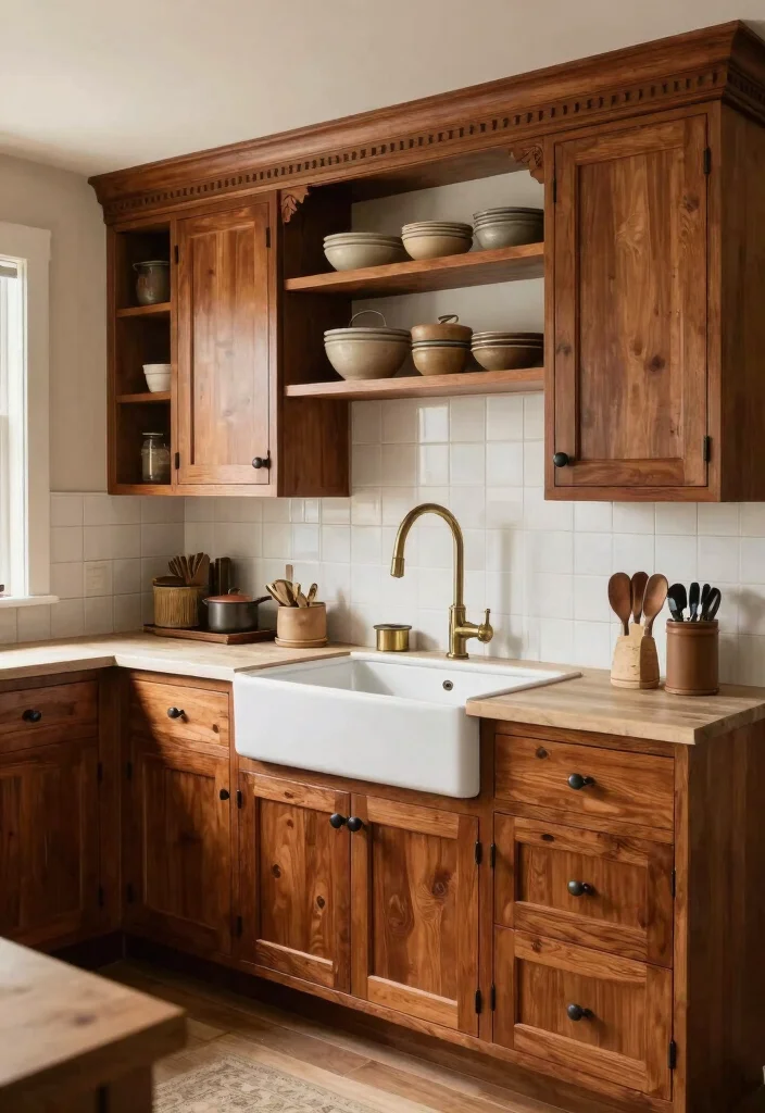 18 Cherry Wood Cabinets Kitchen Ideas With Warm Elegance 11 18 Cherry Wood Cabinets Kitchen Ideas With Warm Elegance - 11. Cherry Wood Farmhouse Designs 1