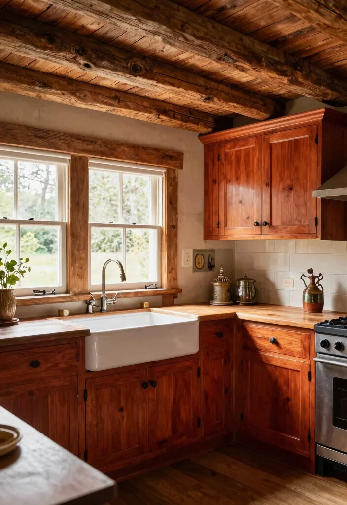 18 Cherry Wood Cabinets Kitchen Ideas With Warm Elegance 3 18 Cherry Wood Cabinets Kitchen Ideas With Warm Elegance - 3. Rustic Cherry Wood Accents 1