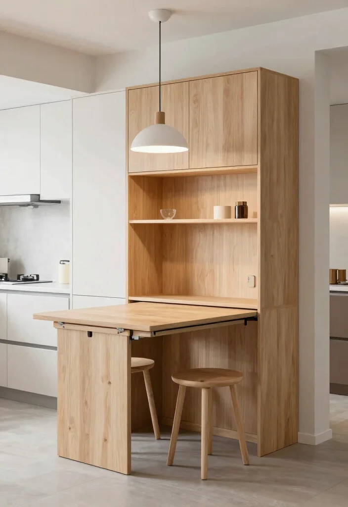 18 Cupboard for Kitchen Ideas That Elevate Storage - 5. Multi-functional Cupboards for Versatility 1