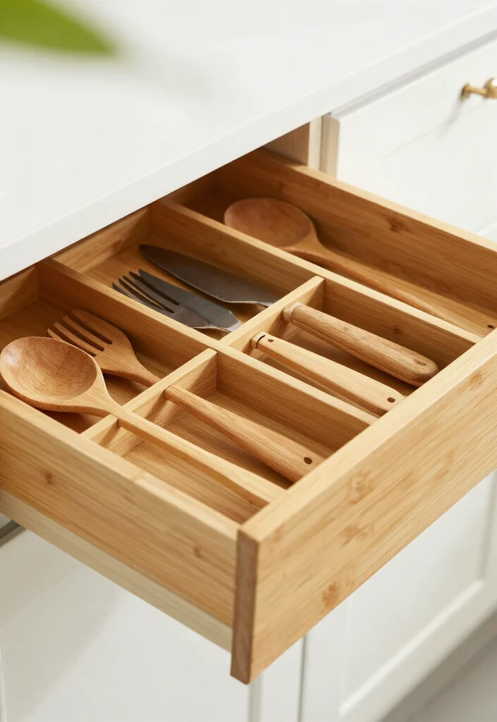 18 Deep Drawer Organization Kitchen Ideas That Stay Tidy - 1. Bamboo Dividers for Utensils 1