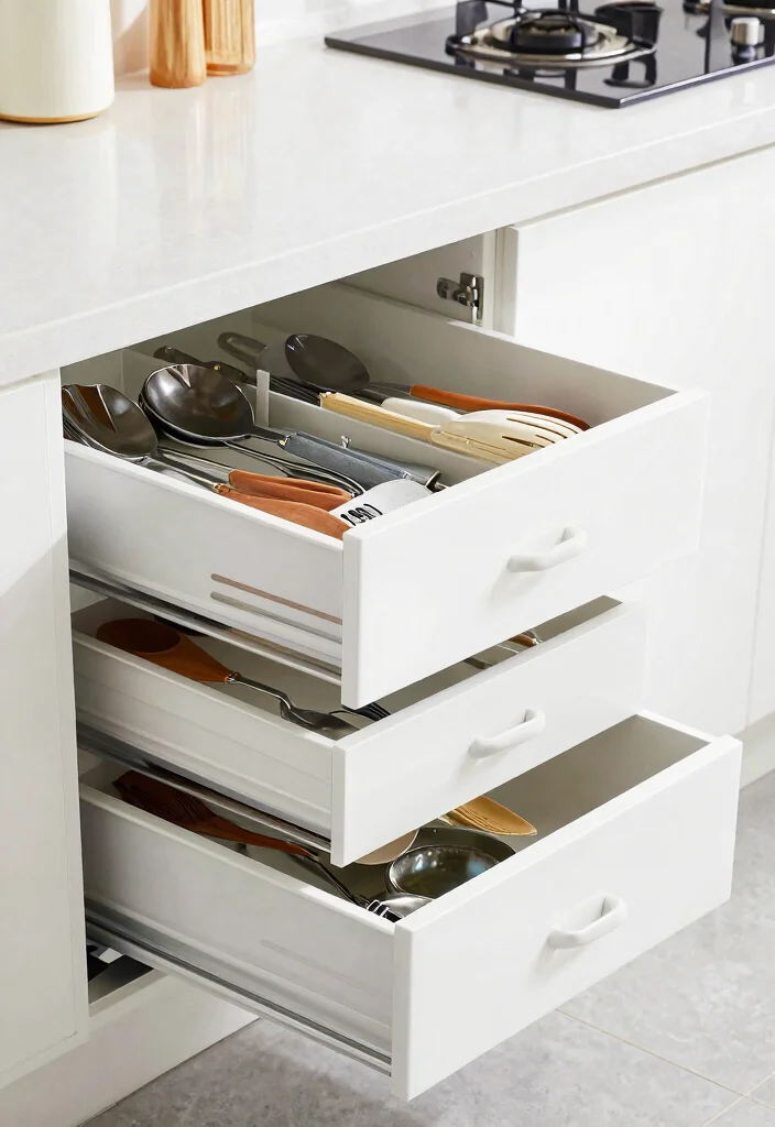 18 Deep Drawer Organization Kitchen Ideas That Stay Tidy - 10. Stackable Drawer Organizers 1