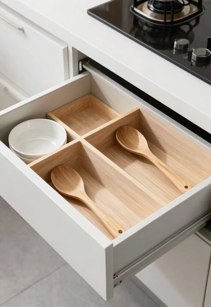 18 Deep Drawer Organization Kitchen Ideas That Stay Tidy - 14. Drawer Inserts for Specific Tools 1