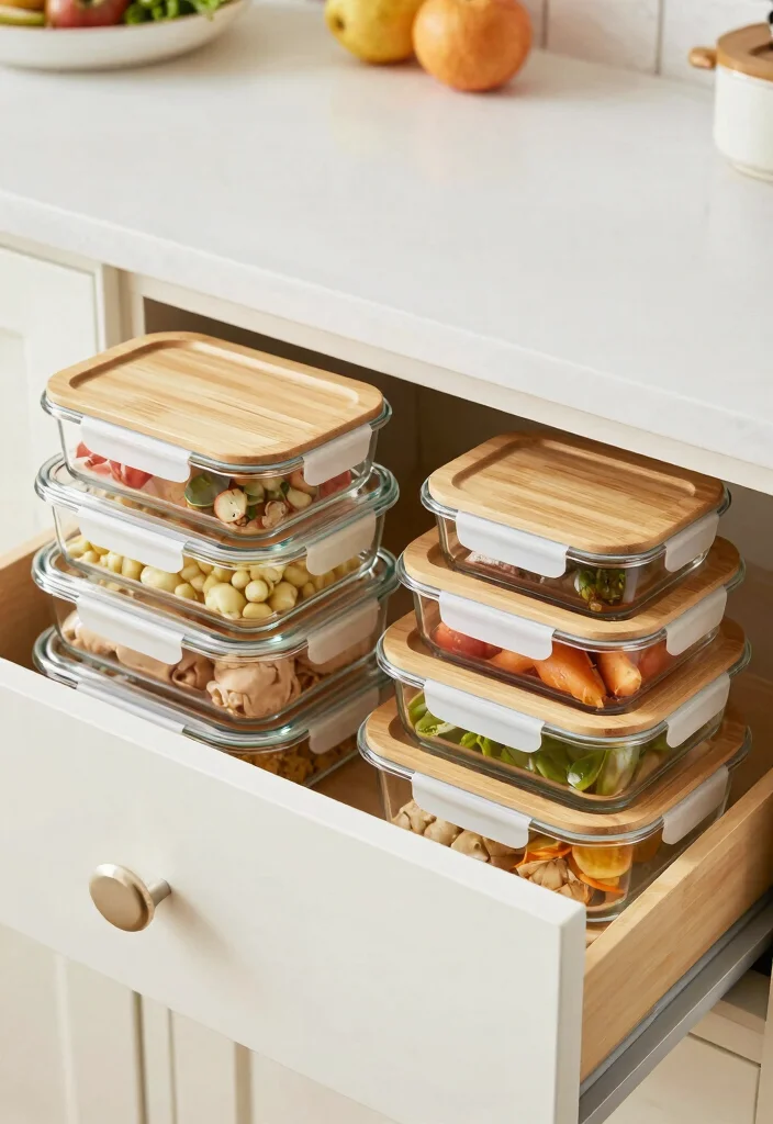 18 Deep Drawer Organization Kitchen Ideas That Stay Tidy - 18. Eco-Friendly Tupperware Alternates 1