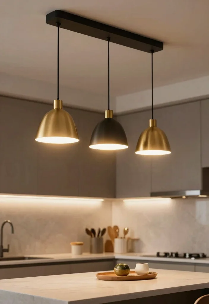 18 Espresso Kitchen Cabinets Ideas With Rich Depth - 4. Bright Pendant Lights 1