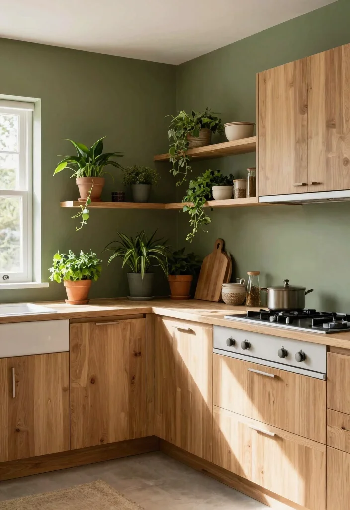 18 Kitchen Color Ideas for Walls That Brighten Instantly 10 18 Kitchen Color Ideas for Walls That Brighten Instantly - 10. Earthy Olive Green 1