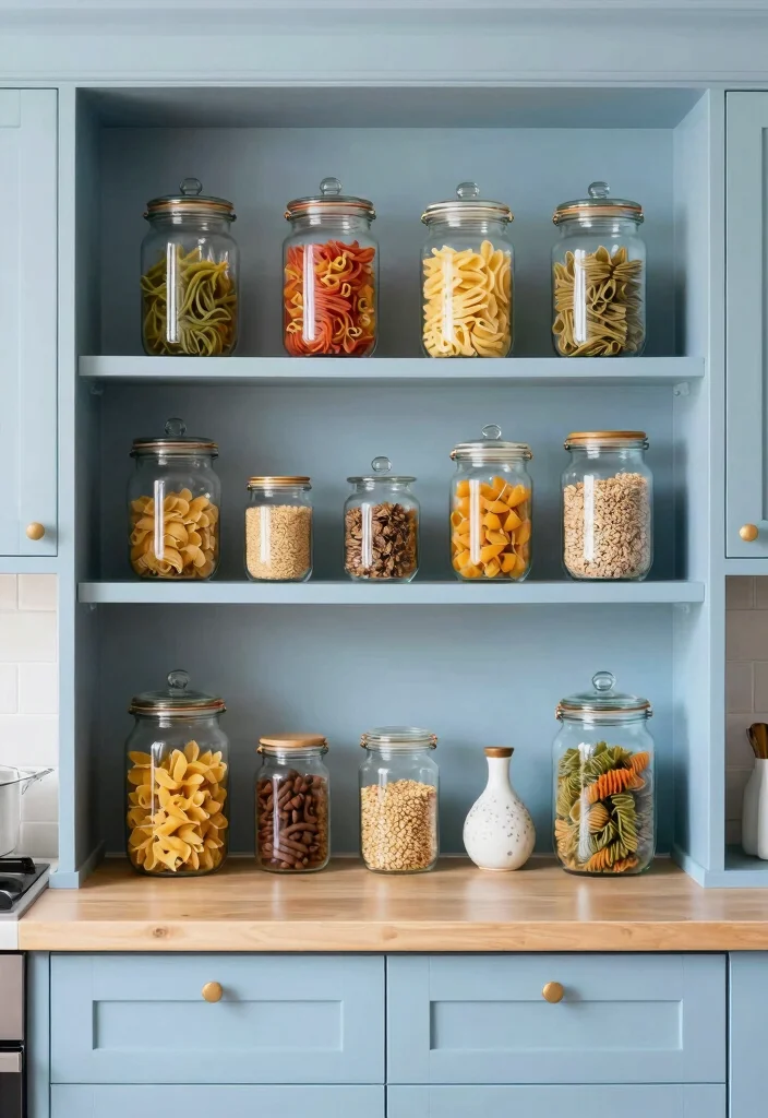 18 Kitchen Decor Above Cabinets Ideas That Look Styled - 11. Decorative Jars 1