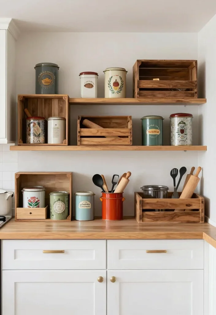 18 Kitchen Decor Above Cabinets Ideas That Look Styled - 15. Creative Containers 1