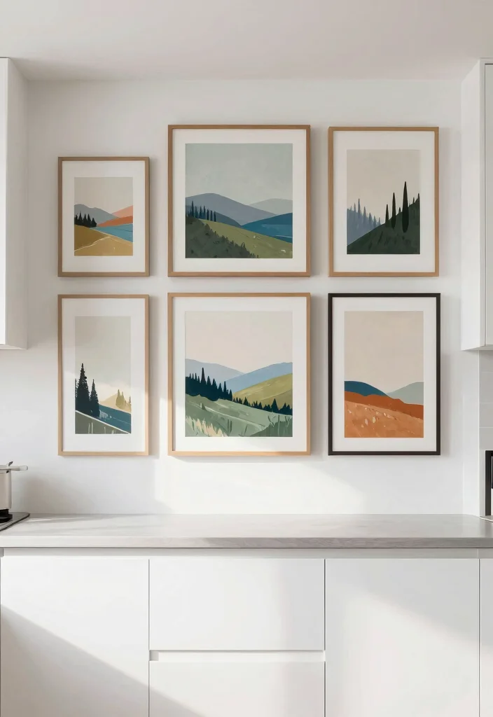 18 Kitchen Decor Above Cabinets Ideas That Look Styled - 8. Artistic Touches 1