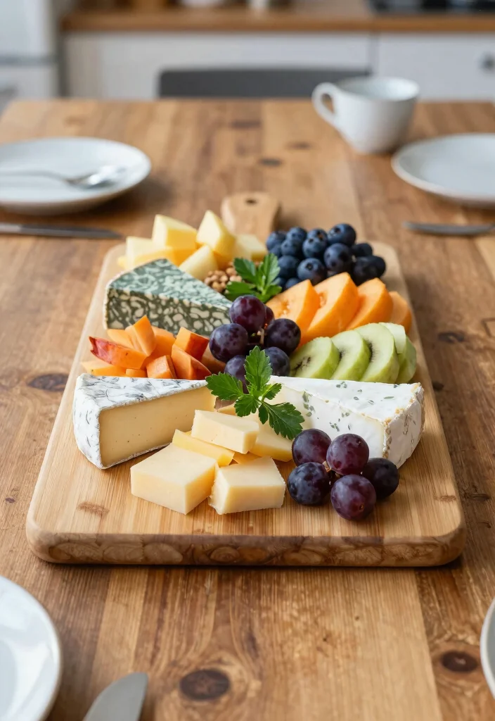 18 Kitchen Table Top Ideas That Refresh Your Dining Space - 16. Stylish Serving Boards 1