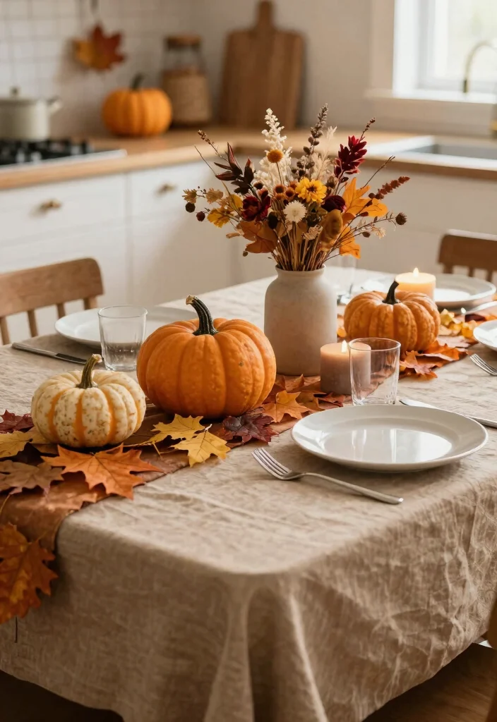 18 Kitchen Table Top Ideas That Refresh Your Dining Space - 9. Seasonal Themes 1
