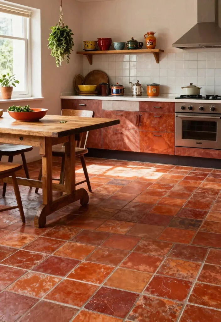 18 Kitchen Tile Floor 2026 Trending Ideas That Elevate Your Space 2 18 Kitchen Tile Floor 2026 Trending Ideas That Elevate Your Space - 2. Terracotta for Timeless Charm 1