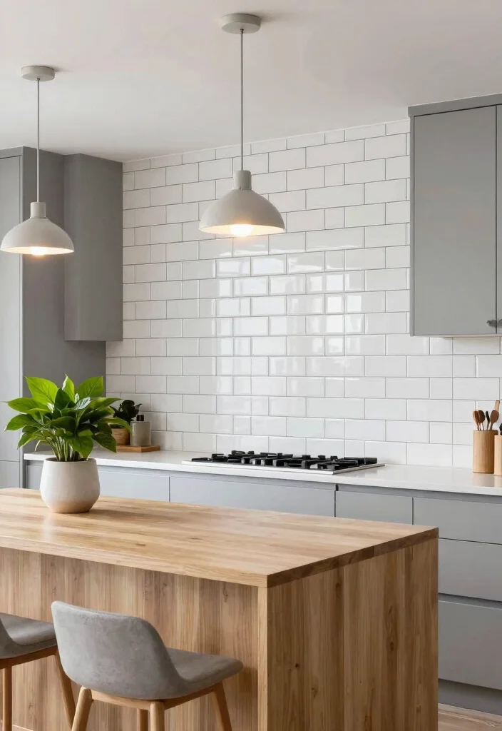 18 Kitchen Wall Tiles Design Modern Ideas With Sleek Finish - 1. Glossy Subway Tiles 1